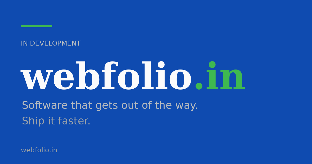 Link preview image for webfolio.in